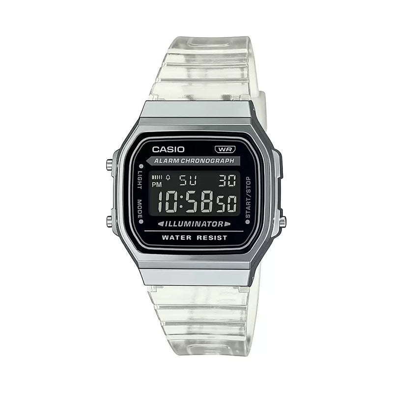 Reloj Casio Modelo A168XES-1BD Diseño Casual - Trasparente