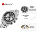 Reloj Curren 8440 Elegante Para Caballero Tablero Negro