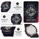 Reloj Casio GA-110RL-1A Diseño Deportivo