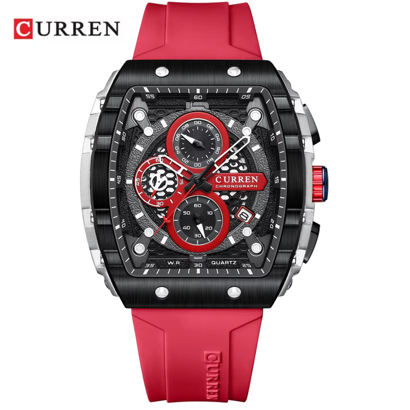 Reloj Curren Modelo 8442 Deportivo  - Rojo