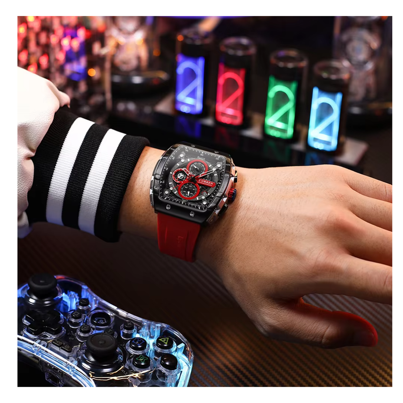 Reloj Curren Modelo 8442 Deportivo  - Rojo