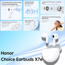 Audifonos Inhalambricos Honor Choice Earbuds X7e- Blanco