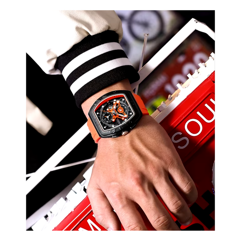 Reloj Curren Modelo 8443 Deportivo Casual - Naranja