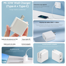 Cargador Xiaomi Mi 33W (Type-A + Type-C)