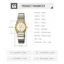RELOJ SKMEI 2342 ORO ROSA CORREA ACERO PARA MUJER