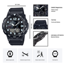 Reloj Casio Modelo AEQ-100W-1A Diseño Deportivo