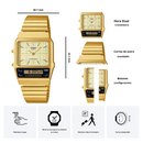 Reloj Casio AQ-800EG-9A Diseño Elegante