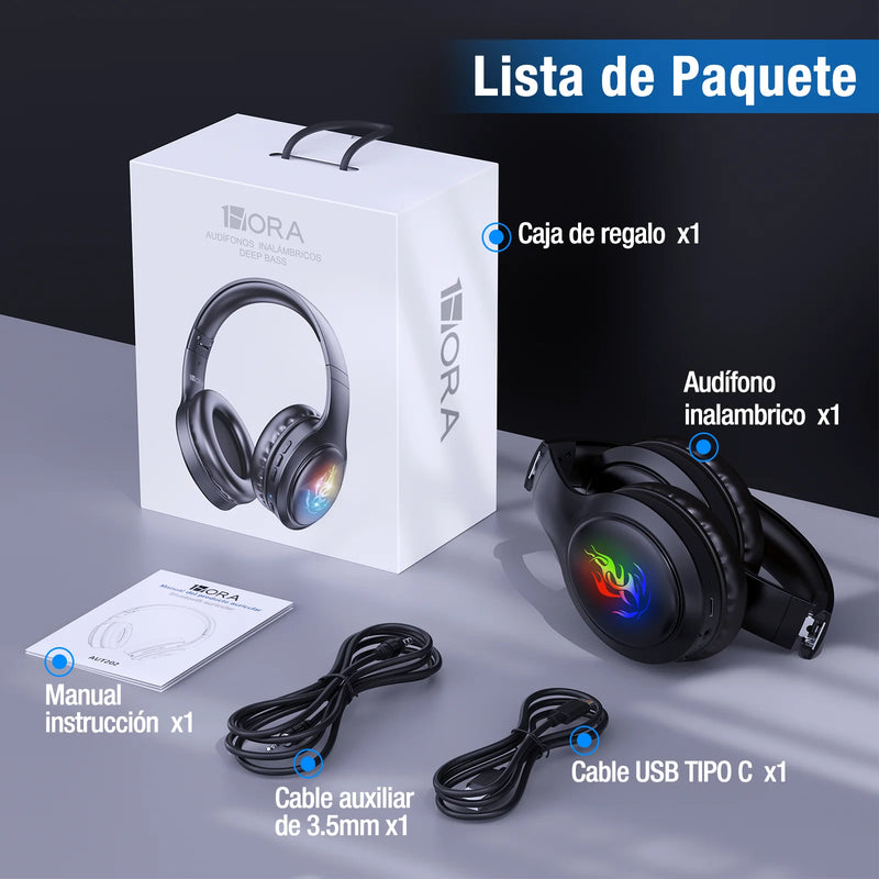 Audífonos Gamer Diadema Bluetooth AUT202