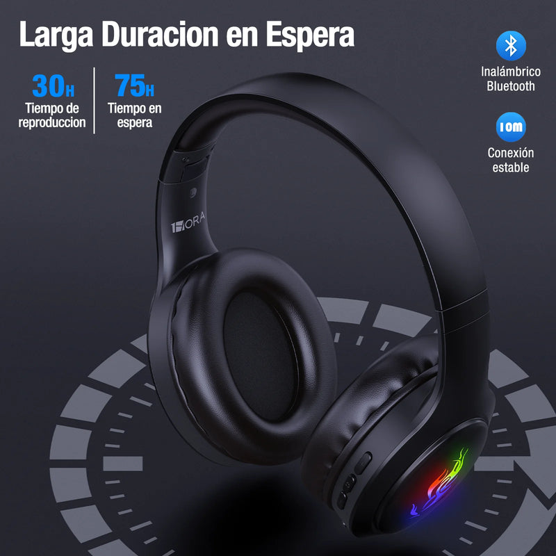 Audífonos Gamer Diadema Bluetooth AUT202