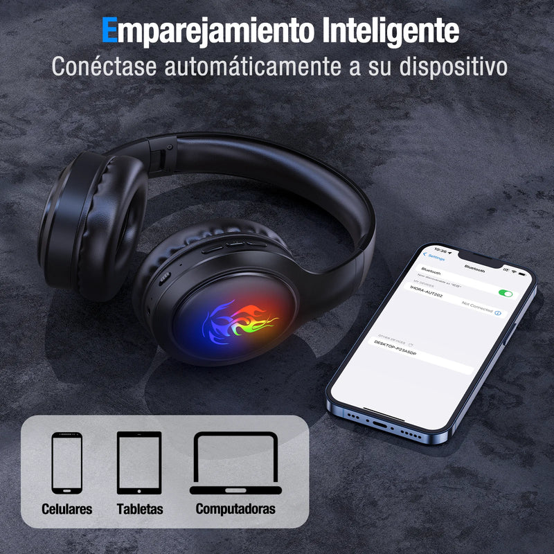 Audífonos Gamer Diadema Bluetooth AUT202