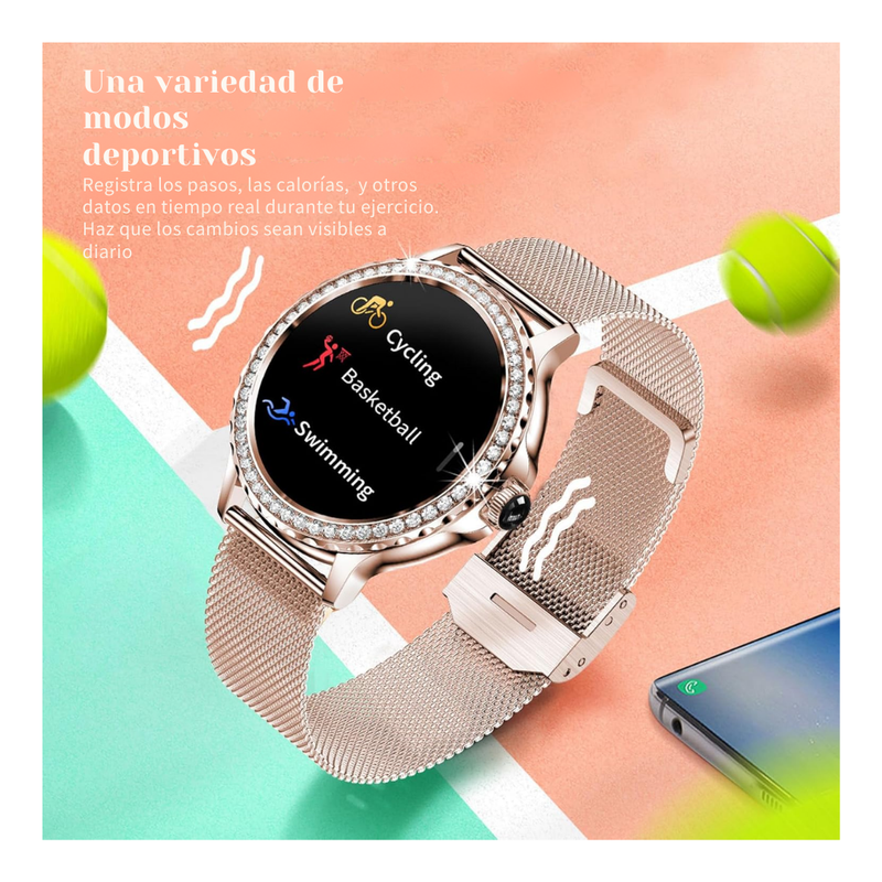 Reloj inteligente Mobulaa AMOR Dama - Oro rosa