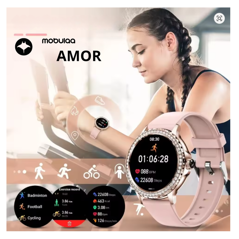 Reloj inteligente Mobulaa AMOR Dama - Oro rosa