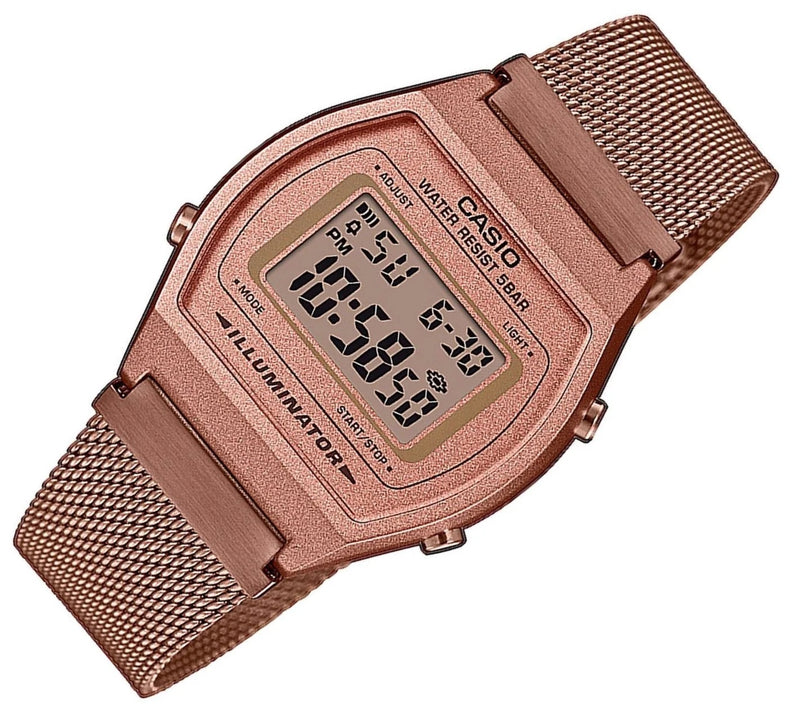 Reloj Casio Referencia B640WMR-5A Para Dama Diseño Vintage