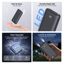 Batería Portátil 1Hora GAR148 / 10000mAh - Negra