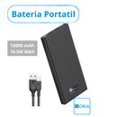 Batería Portátil 1Hora GAR263 / 10000mAh - Negra