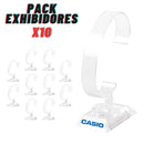 Pack Exhibidores Trasparentes Casio Para Relojes X10 Unidades