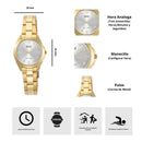 Reloj Mujer Q&Q C05A-023PY Diseño Elegante