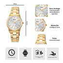 Reloj Q&Q C11A-028PY Diseño Elegante