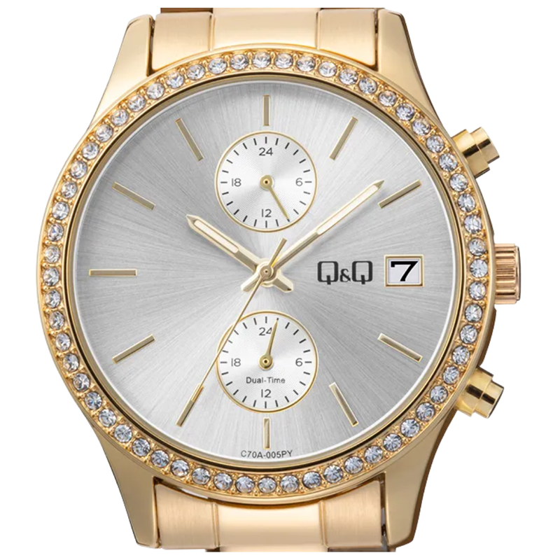 Reloj Q&Q Modelo C70A-005PY Diseño Elegante