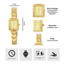 Reloj Q&Q C76A-008PY Diseño Elegante