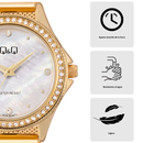 Reloj Q&Q Modelo C80A-004PY Diseño Elegante