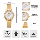 Reloj Q&Q Modelo C80A-004PY Diseño Elegante