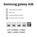 Celular Samsung Galaxy A36 5G 256GB/8GB RAM - Negro