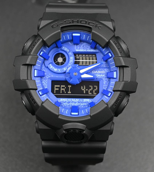 Reloj Casio G-SHOCK Caballero GA-700BP-1A Diseño Deportivo