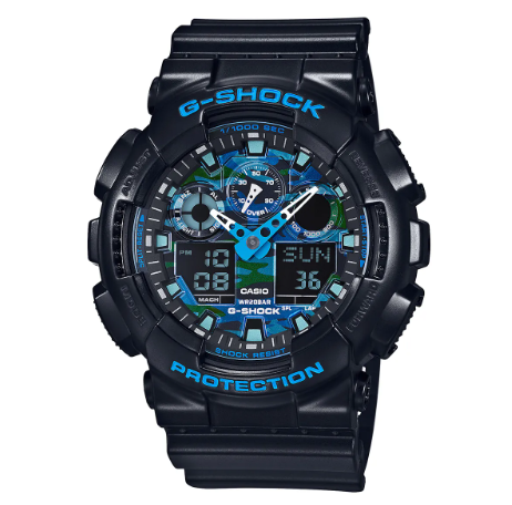 Reloj Casio G-SHOCK Caballero GA-100CB-1A Diseño Deportivo