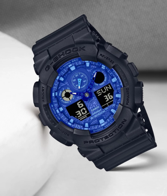 Reloj Casio G-SHOCK Modelo GA-100BP-1A Diseño Deportivo