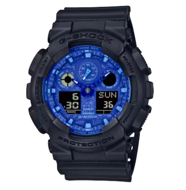 Reloj Casio G-SHOCK Modelo GA-100BP-1A Diseño Deportivo