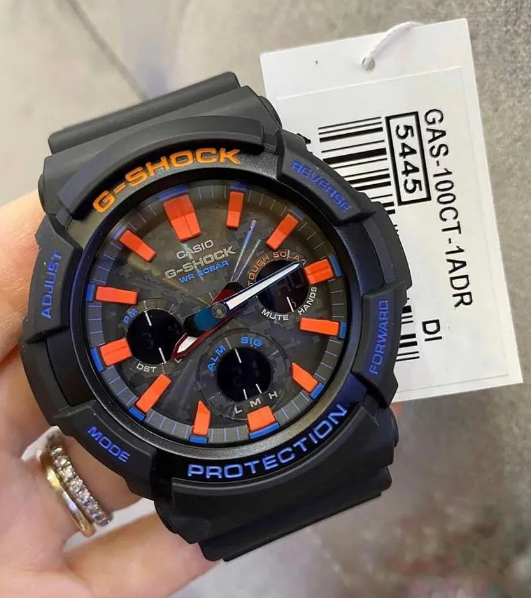 Reloj Casio G-SHOCK Modelo GAS-100CT-1A Diseño Deportivo