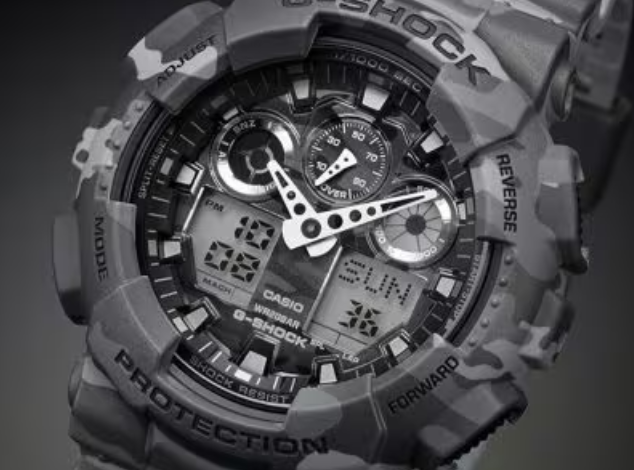 Reloj Casio G-SHOCK Modelo GA-100CM-8A Diseño Deportivo