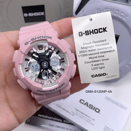 Reloj Casio G-SHOCK Caballero GMA-S120NP-4ADR Diseño Deportivo