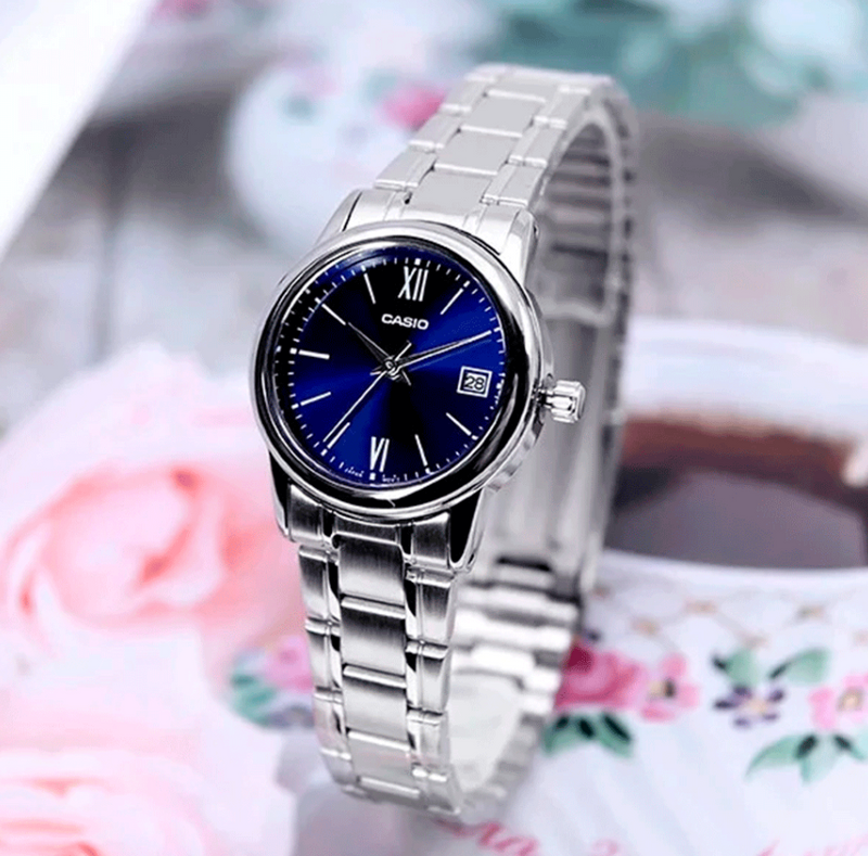 Reloj Casio Modelo LTP-V002D-2B3 Diseño Elegante