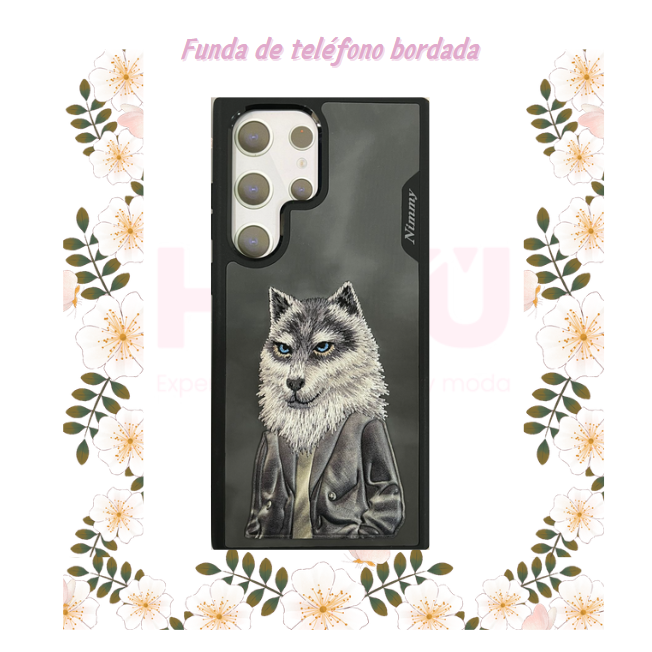 Estuche Nimmy diseño bordado compatible S23 Ultra