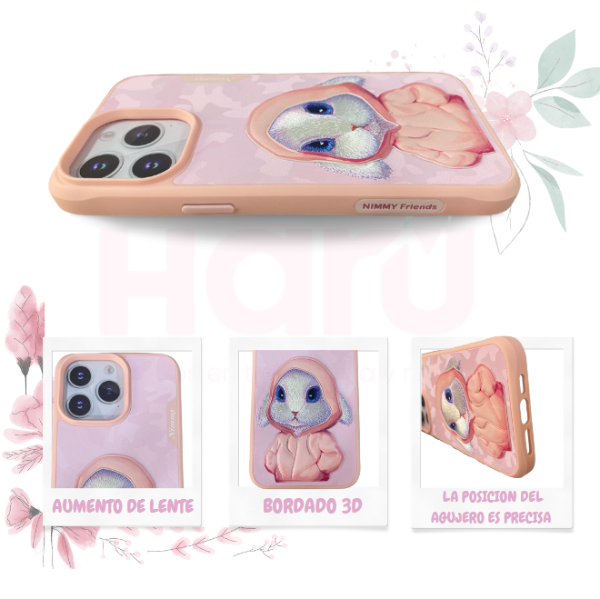 Estuche Nimmy diseño bordado compatible iphone 15 Pro Max