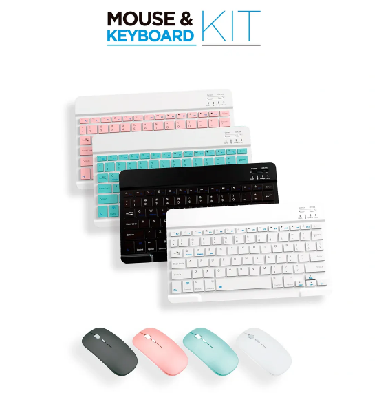 Mouse y Teclado IGOMA Kit TPC-019-Blanco