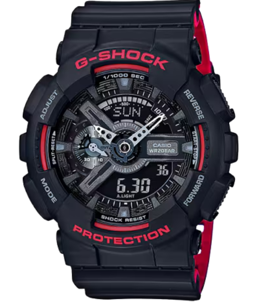 Reloj Casio G-SHOCK Modelo GA-110HR-1A Diseño Deportivo