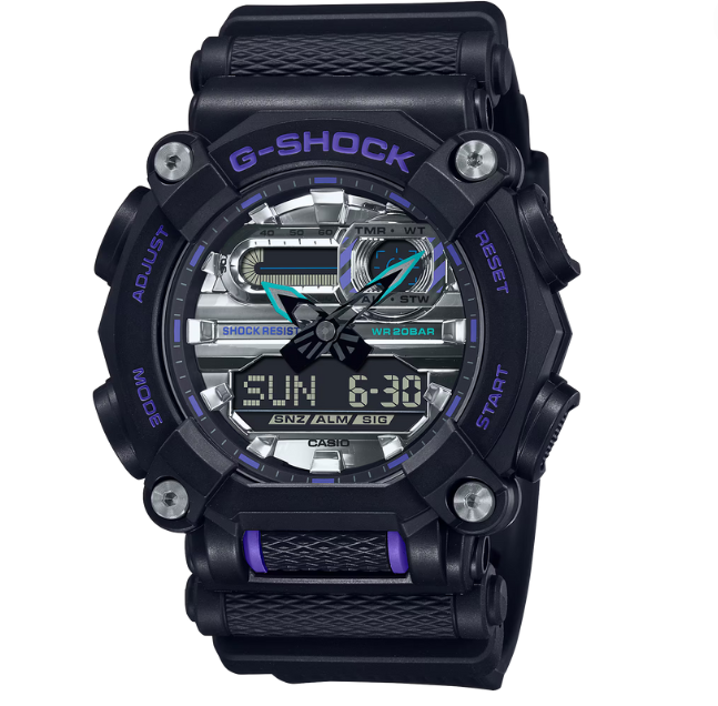 Reloj Casio G-SHOCK Modelo GA-900AS-1ADR Diseño Deportivo