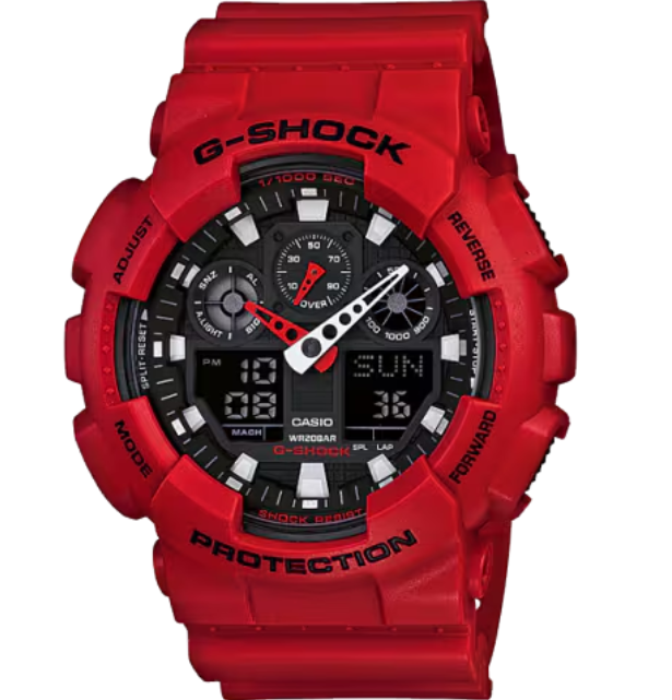 Reloj Casio G-SHOCK Modelo GA-100B-4A Diseño Deportivo