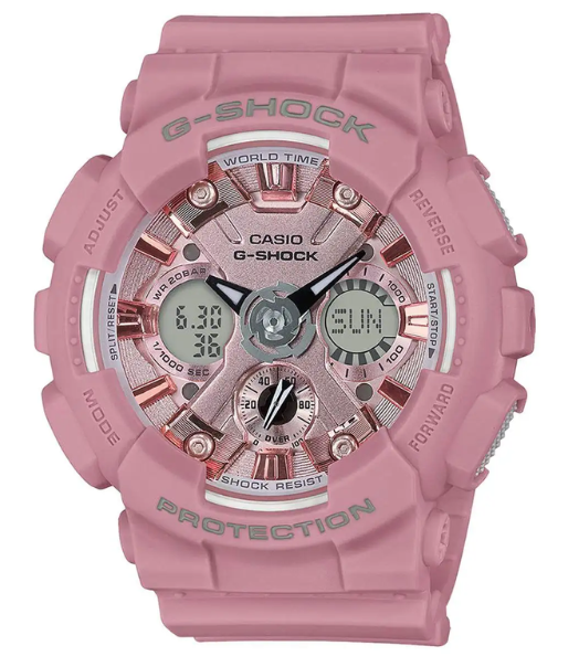 Reloj Casio G-SHOCK Caballero GMA-S120NP-4ADR Diseño Deportivo