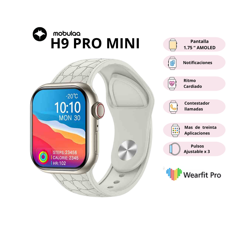 Reloj inteligente Smartwatch H9 Pro MINI Blanco