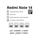 Celular Xiaomi Redmi Note 14 256 GB/8 GB RAM Azul