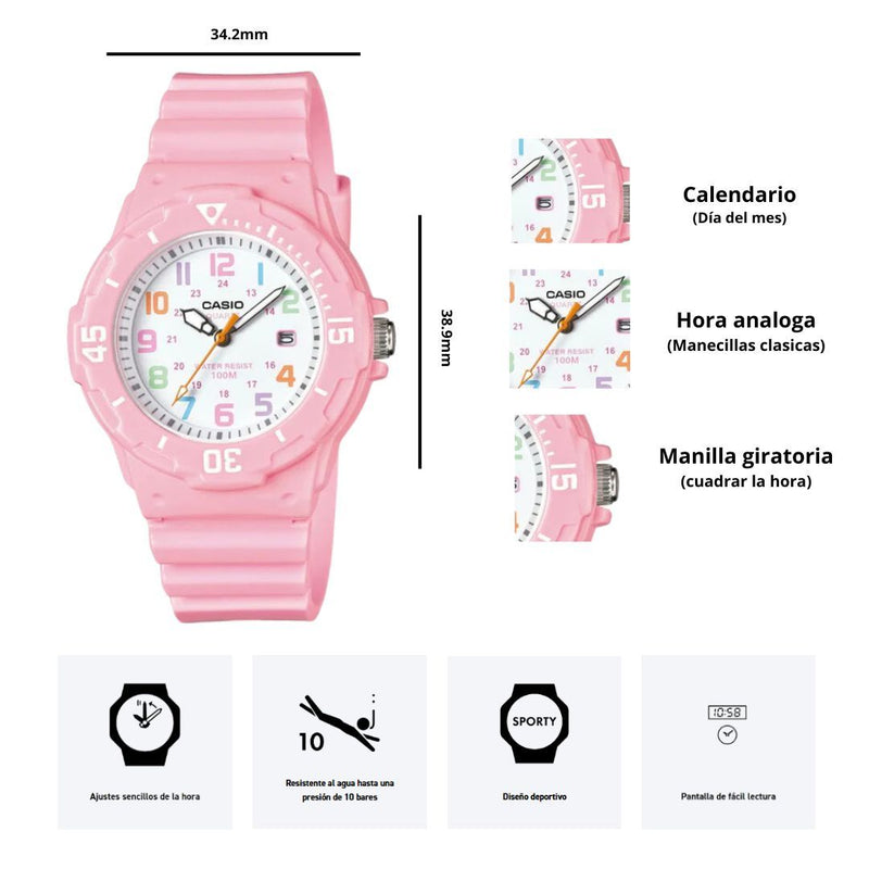 Reloj Casio Modelo LRW-200H-4B2 Diseño Juvenil