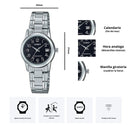Reloj Casio LTP-V002D-1B Diseño Elegante