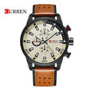 Reloj CURREN 8250 Café-Champaña Diseño Elegante
