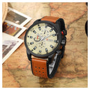 Reloj CURREN 8250 Café-Champaña Diseño Elegante