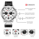 Reloj CURREN Cronografo 8314 Para Hombre - Negro
