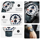 Reloj Curren 8324 Negro-Plateado blanco Diseño Elegante